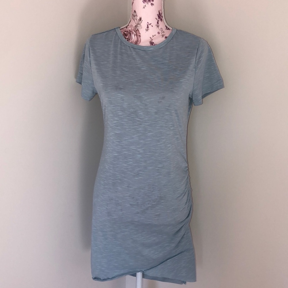 light blue mini dress